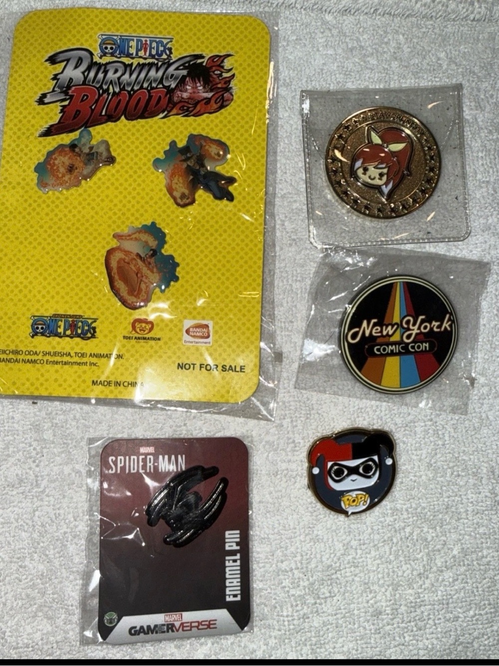 Assorted Comic Convention Enamel Pin Set - Multicolor